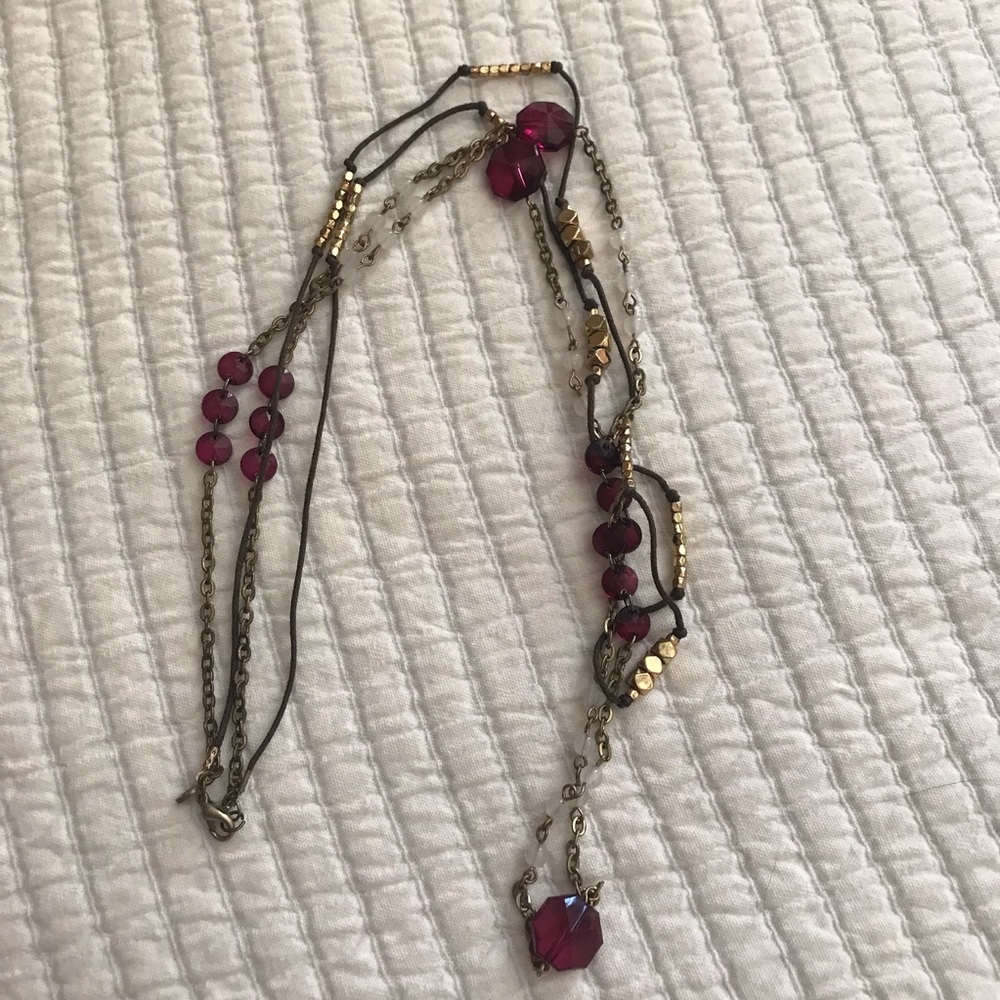 Aerie double strand long necklace